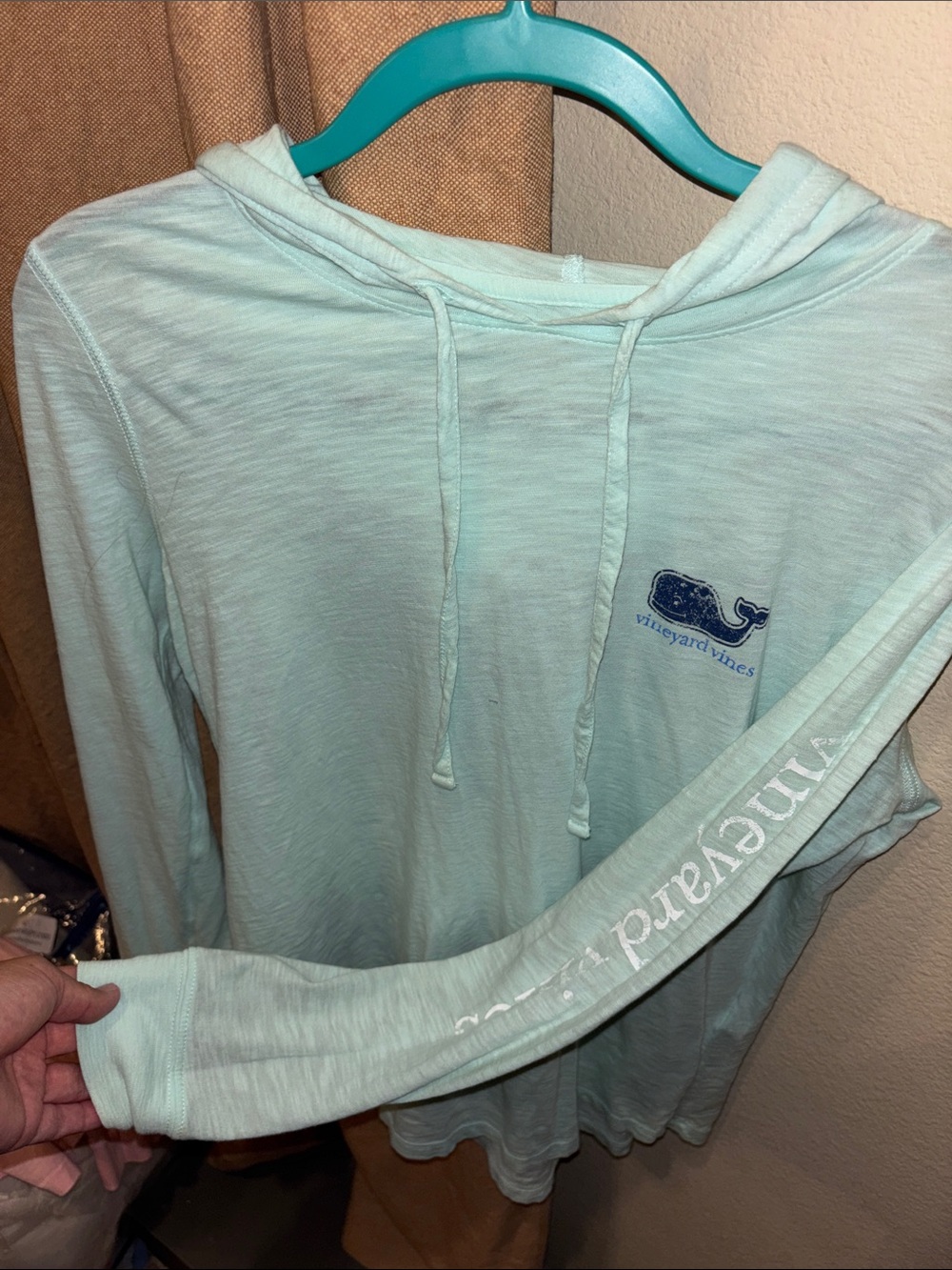 Vineyard Vines Women's Mint Aqua Lightweight Hoodie